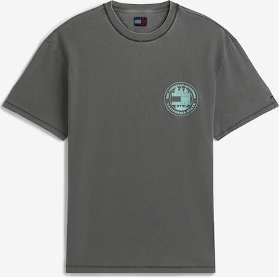 Marškinėliai iš Tommy Jeans, spalva – pilka / mėtų spalva, Prekių apžvalga