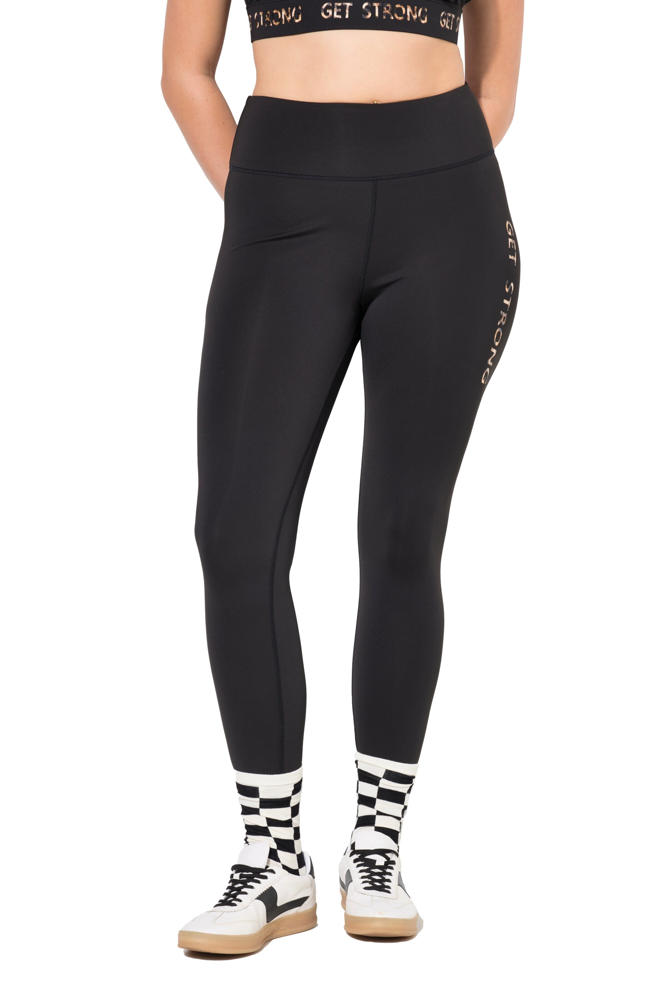 Studio Untold Skinny Leggings in Schwarz: Vorderseite
