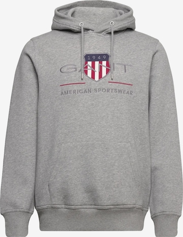 GANT Collegepaita 'Reg Archive Shield' värissä harmaa: etupuoli