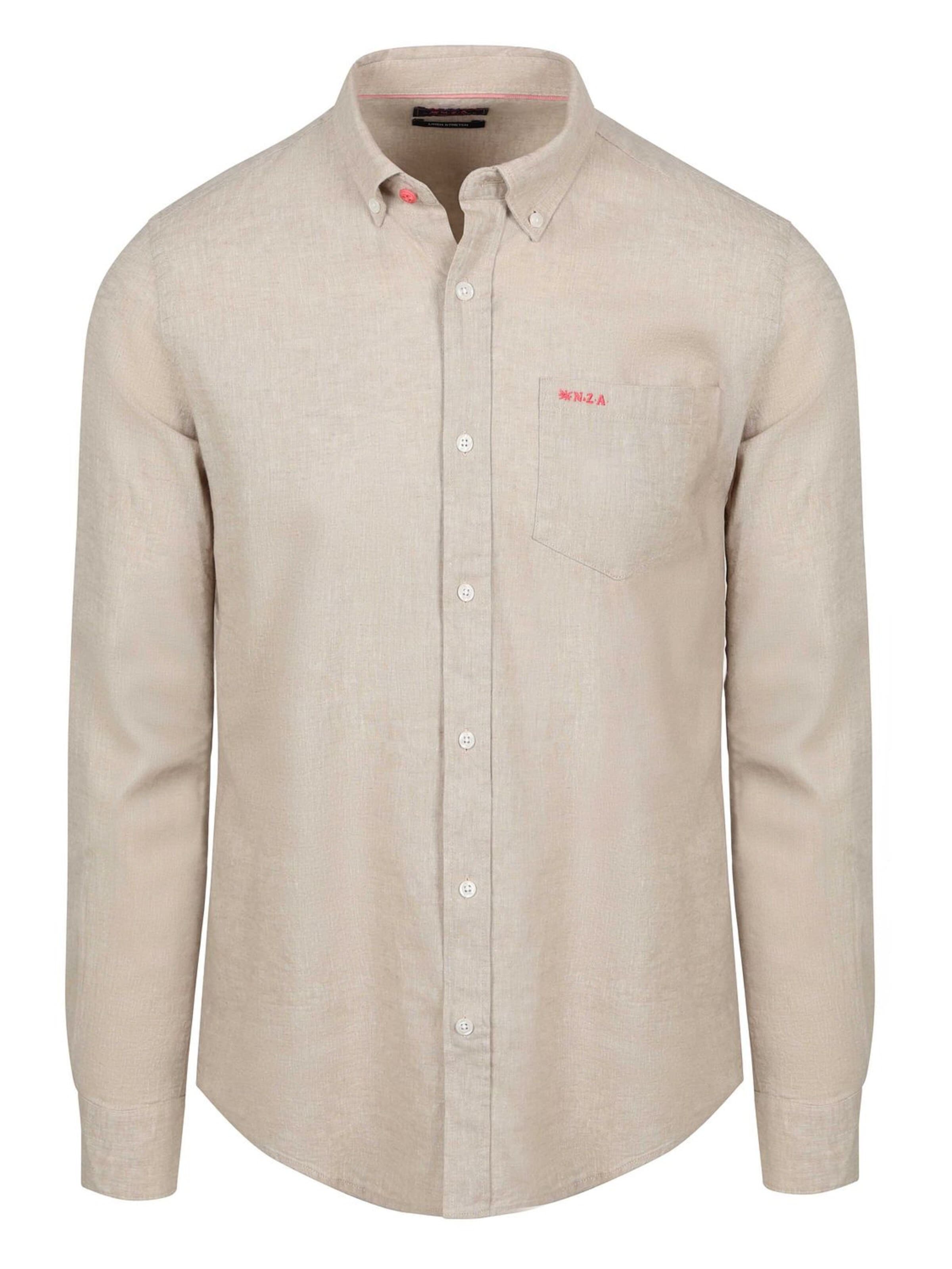 NZA New Zealand Auckland Overhemd in Beige: voorkant
