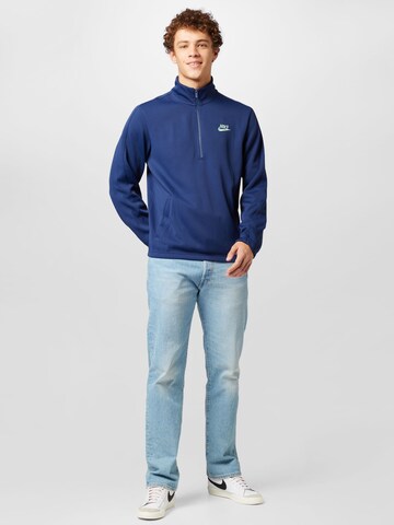 Nike Sportswear Zip-Up Hoodie in Blue