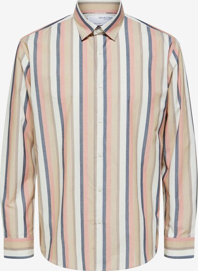 SELECTED HOMME Skjorta i beige / blå / khaki / rosé, Produktvy