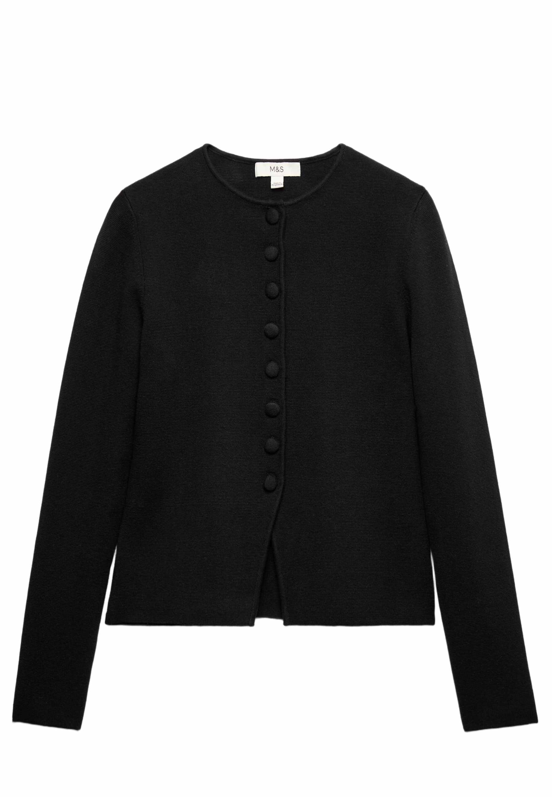 Marks & Spencer Knit cardigan in XS in Black, Item view