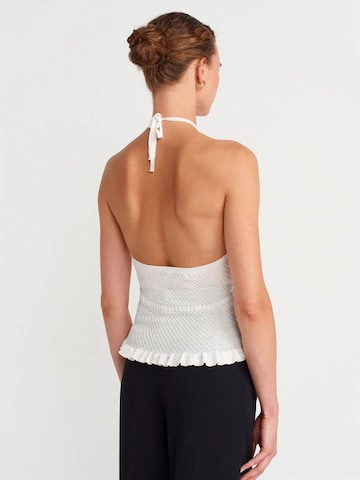 Dilvin Knitted Top in White