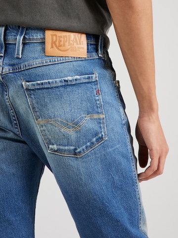 Slimfit Jeans 'ANBASS' de la REPLAY pe albastru