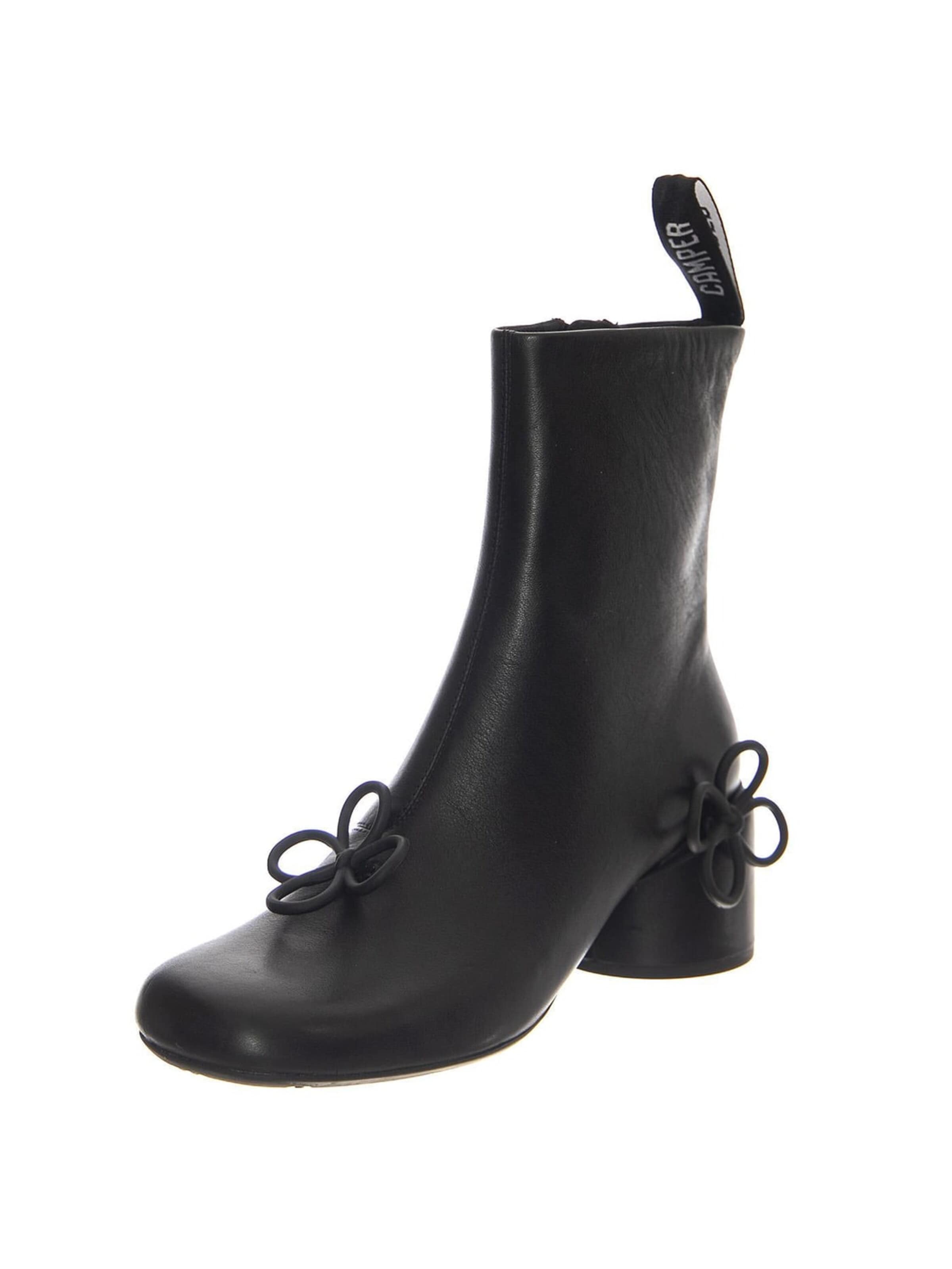Bottes 'Gobi Negro Flowers / Niki Gobi Negro-Negro' CAMPER en noir : devant