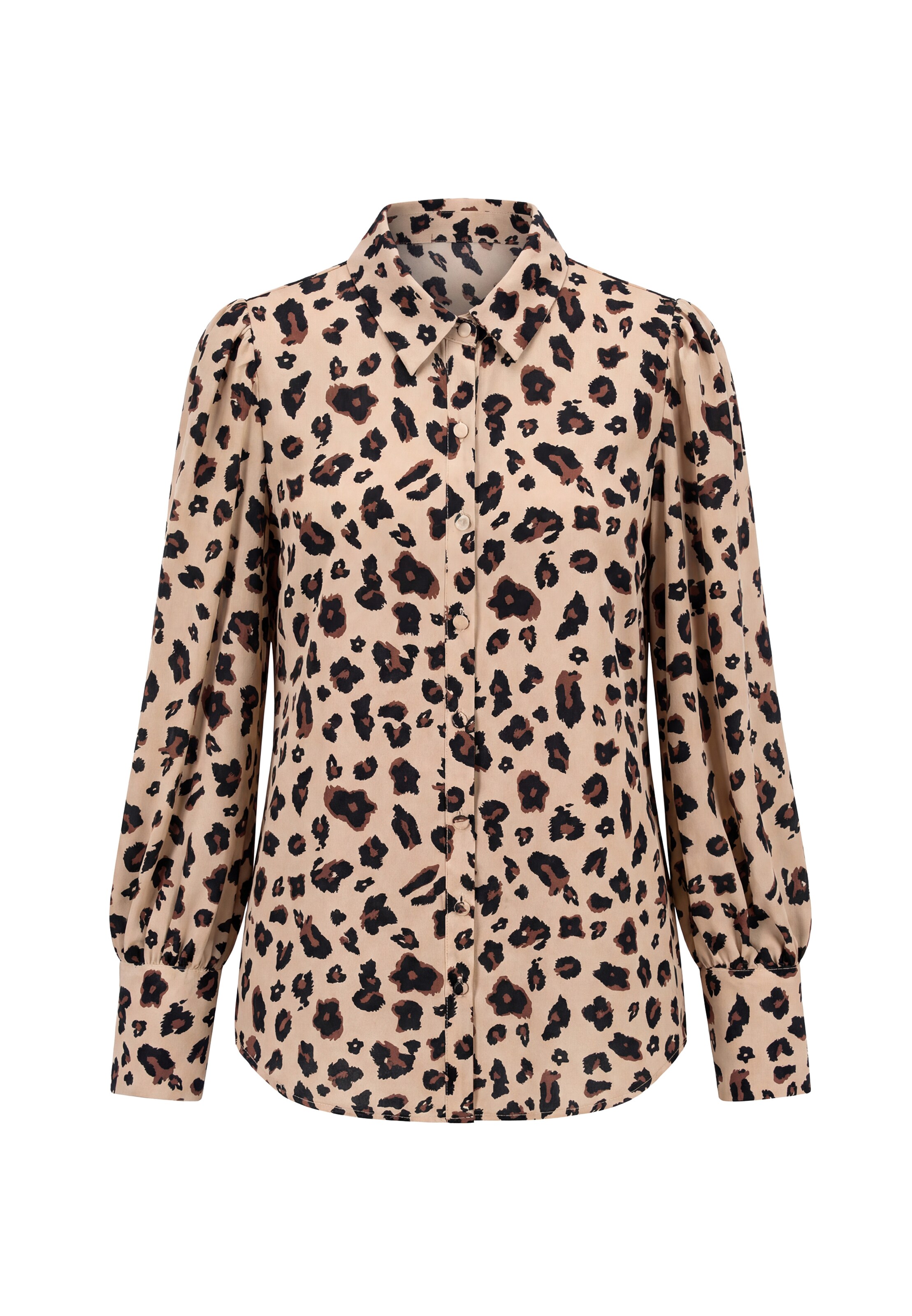 VINAJA Blouse 'NAJA' in Beige: voorkant
