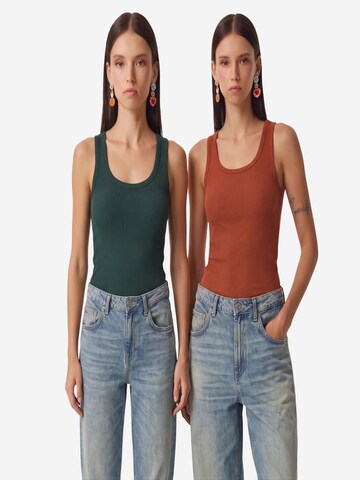 Haut 'Tanktops & Camis' Happiness İstanbul en orange : devant