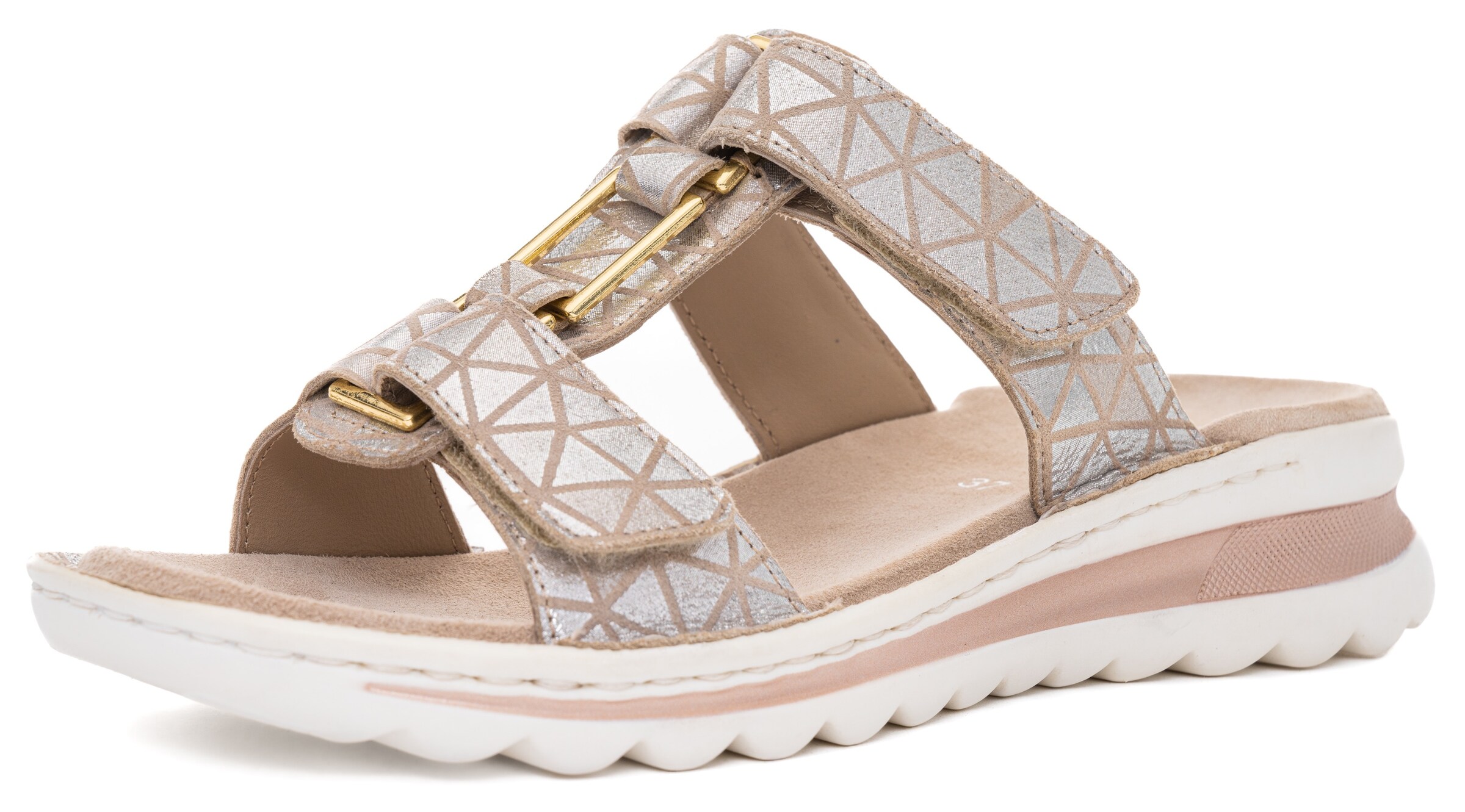 ARA Mules in Beige: front