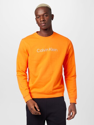 Sweat de sport Calvin Klein Performance en orange : devant