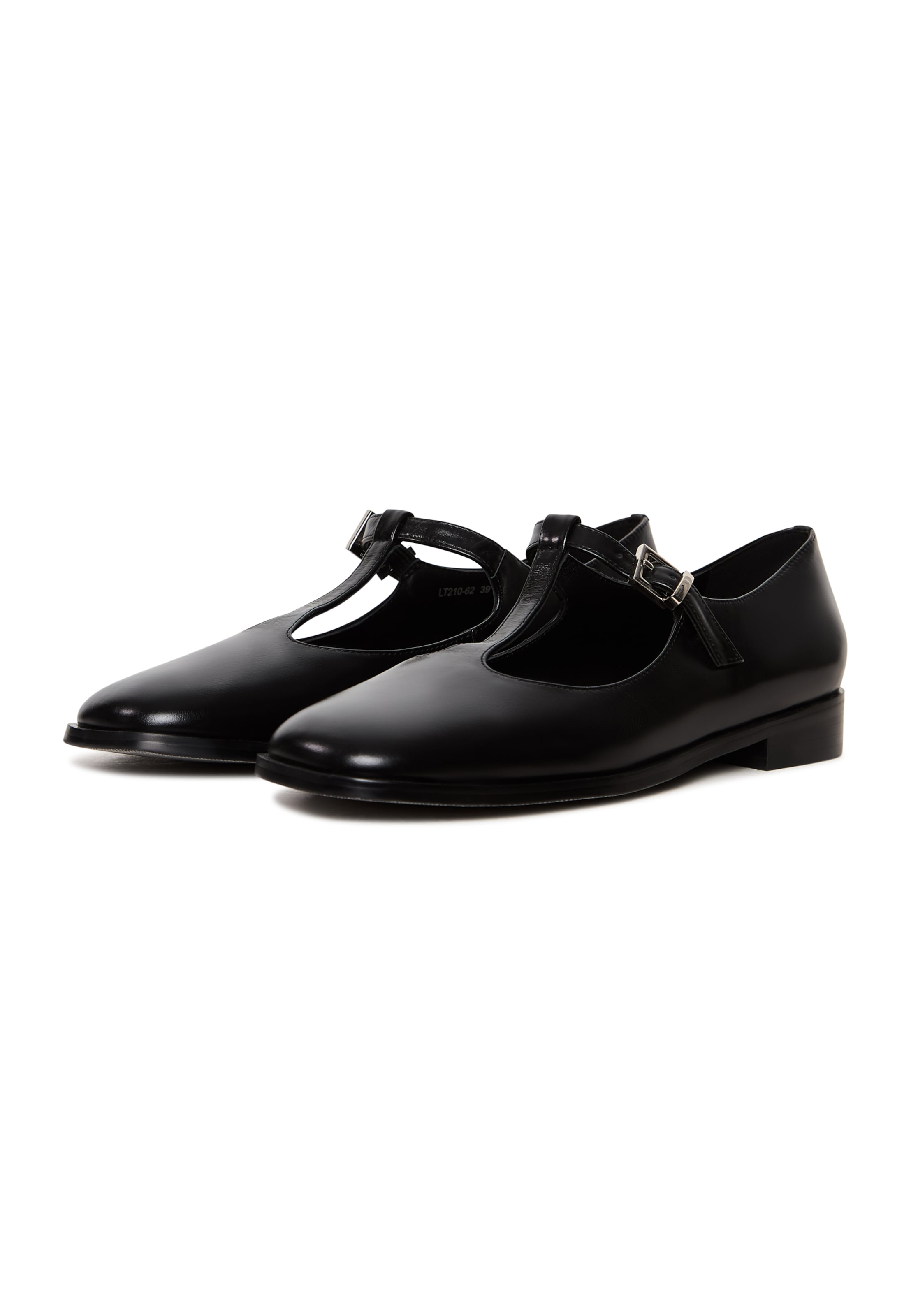 CESARE GASPARI Strap ballerina in Black