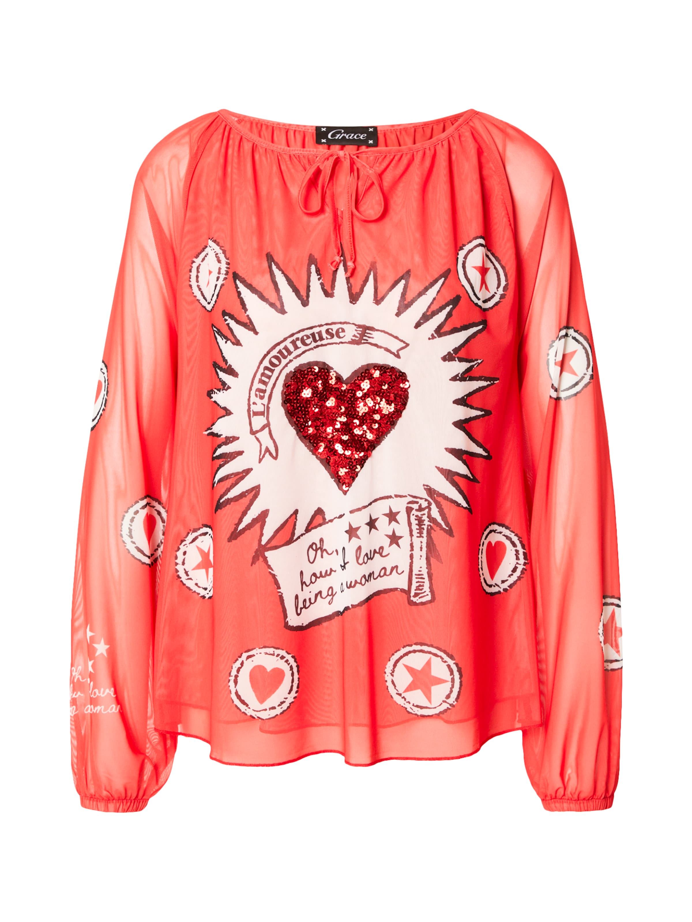 Grace Shirt in Red: front