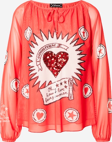 Grace - Camiseta en rojo: frente