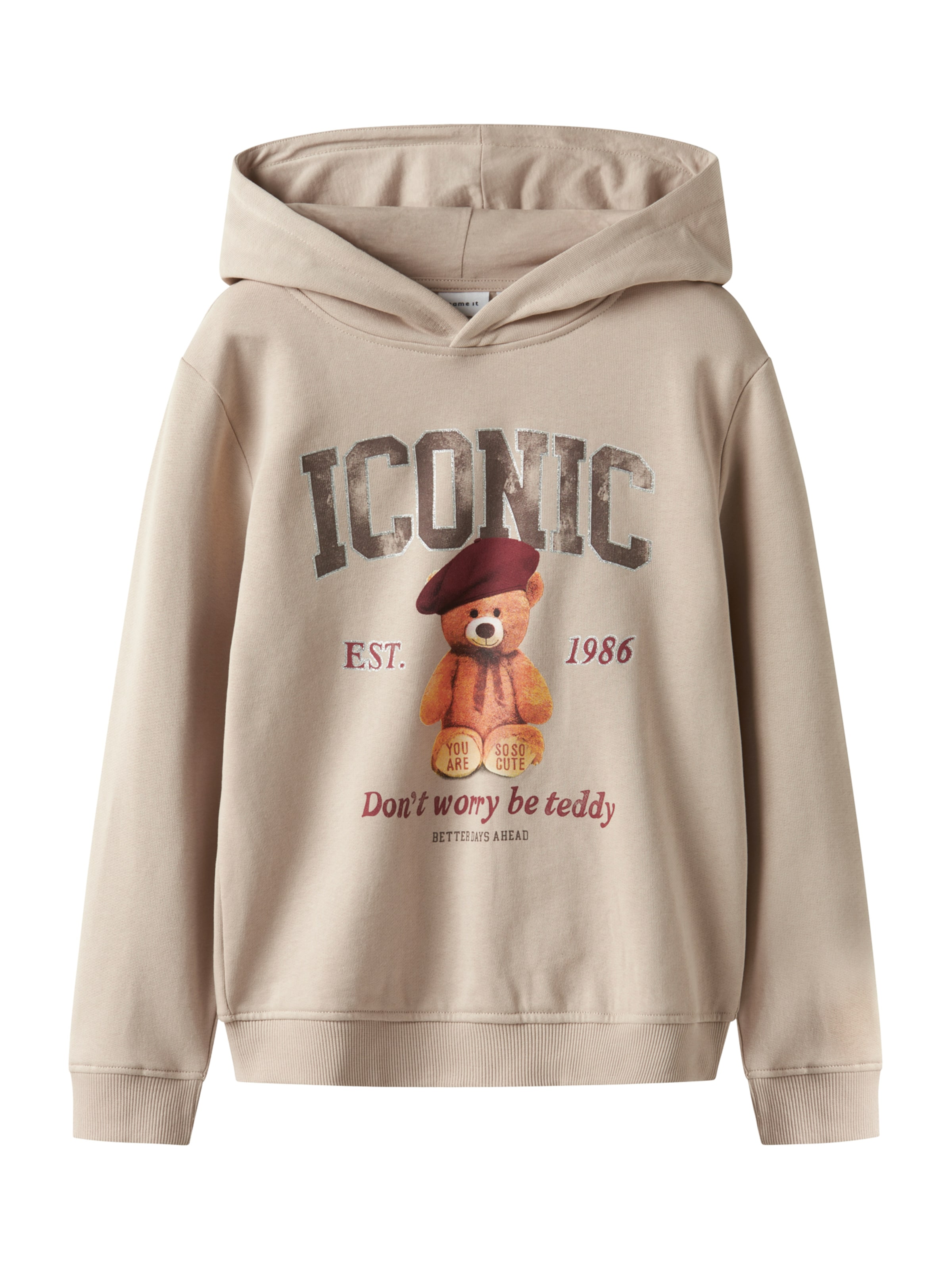 Bluză de molton 'NKFRYCCA' de la NAME IT pe bej: față