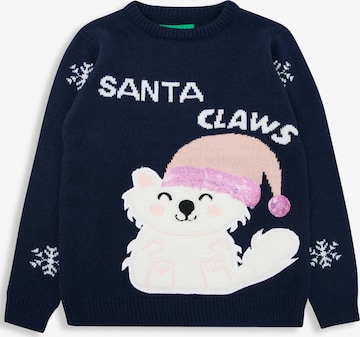 Pullover 'Xmas' di Threadgirls in blu: frontale