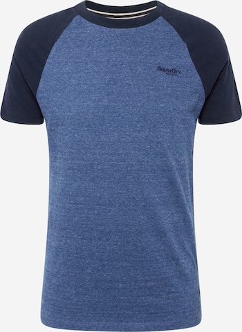 T-Shirt 'Essential' Superdry en bleu : devant
