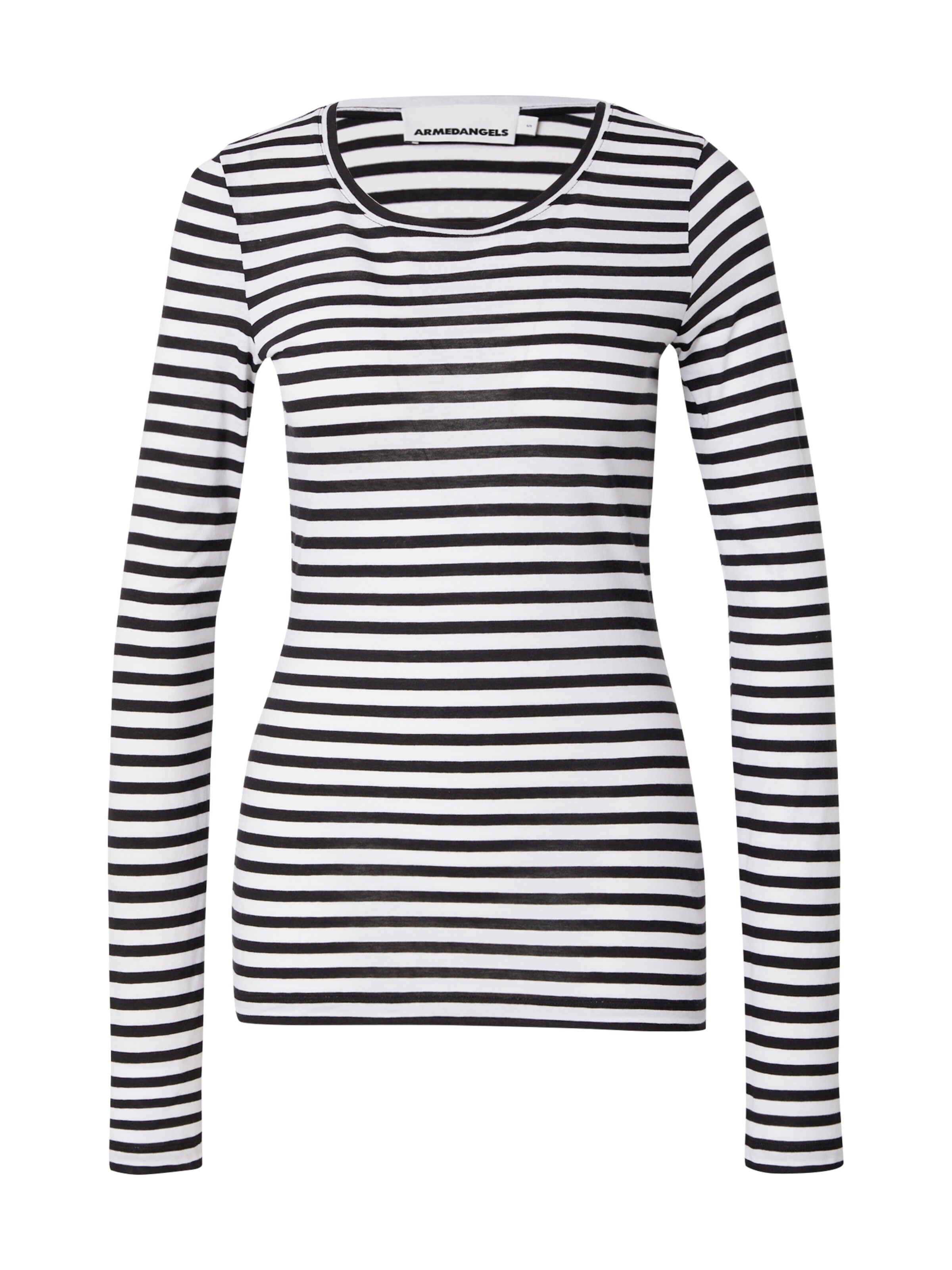 Tricou 'Enriccaa' de la ARMEDANGELS pe negru: față