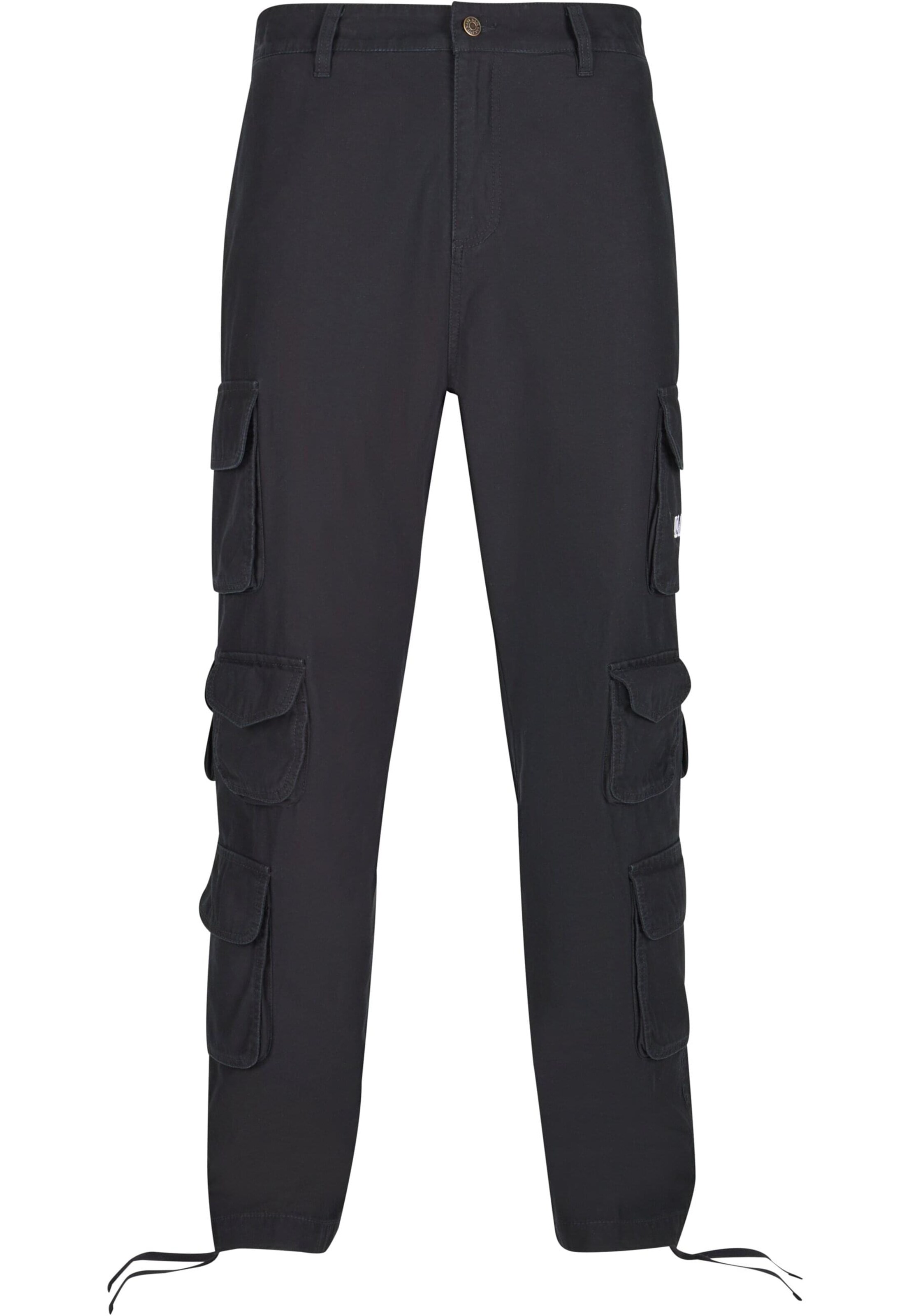 Karl Kani Regular Cargobroek in Zwart: voorkant