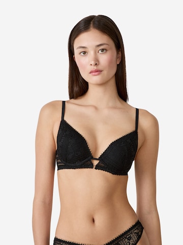 Push-up Reggiseno 'Aura' di ETAM in nero: frontale