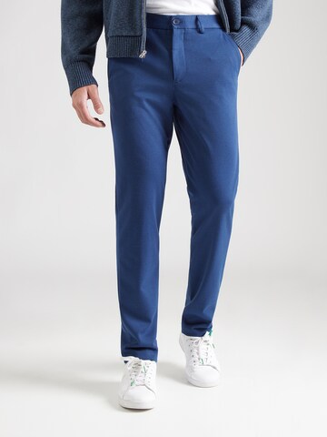 Lindbergh Slimfit Chinohousut 'Superflex' värissä sininen: etupuoli