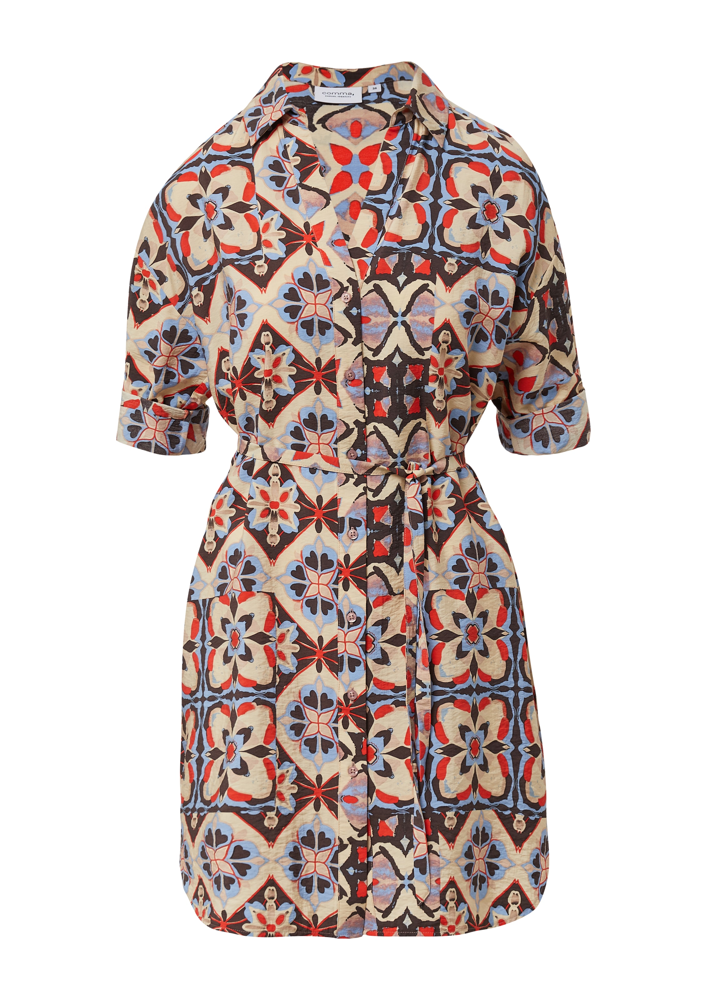 COMMA Kleid in Beige: Vorderseite