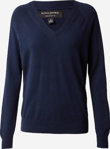 Banana Republic Sweater 'FOREVER' in Blue: front