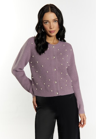 faina Knit cardigan in Pink: front