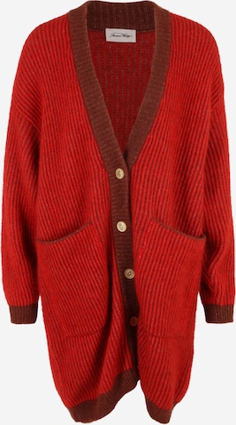 AMERICAN VINTAGE Плетена жилетка в червено: отпред