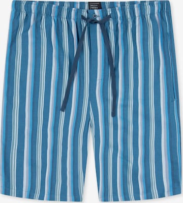 Pantalon de pyjama ' Bermuda - Mix + Relax ' SCHIESSER en bleu : devant