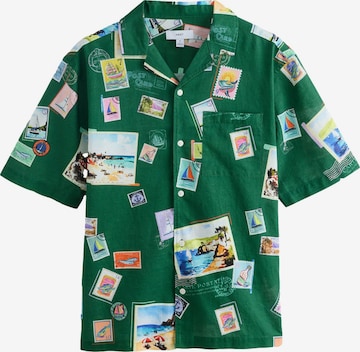 Coupe regular Chemise Next en vert : devant