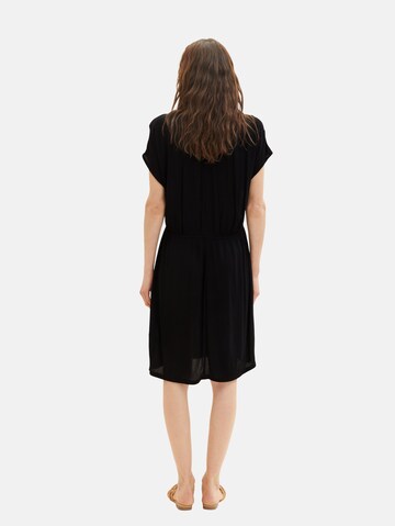 TOM TAILOR Sommerkleid in Schwarz