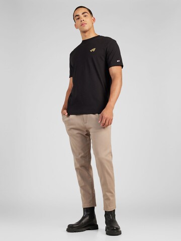 juoda Tommy Jeans Marškinėliai