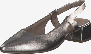 MARCO TOZZI Slingback Pumps '29500' in Silver: front