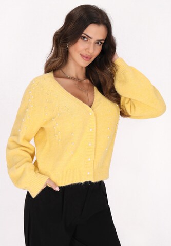 faina Knit cardigan in Yellow: front