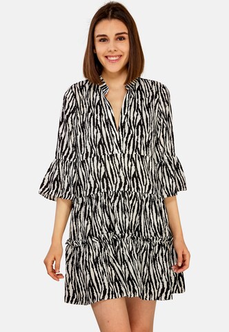 TOOche Abendkleid 'Zebra 2' in Schwarz: predná strana