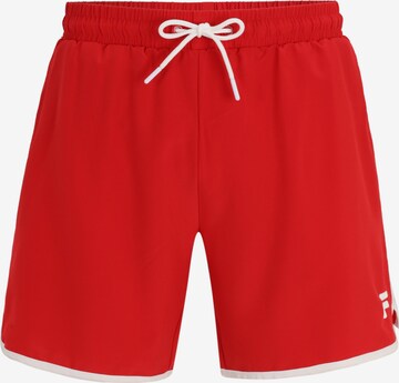 FILA Badeshorts 'SCILLA' in Rot: predná strana