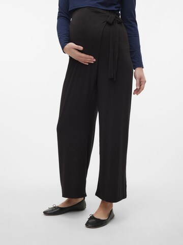 MAMALICIOUS Regular Trousers 'MLGIOVANNA' in Black