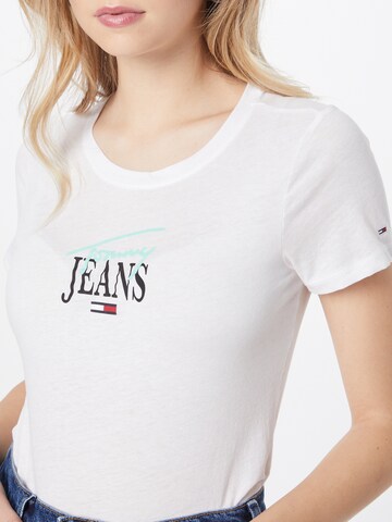 Tommy Jeans T-Shirt 'ESS' in Schwarz