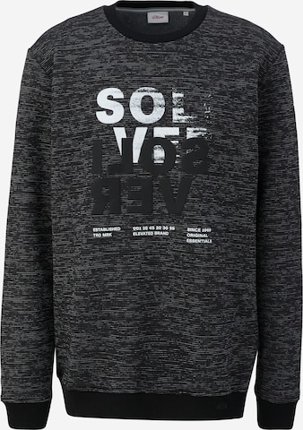 Sweat-shirt s.Oliver en noir : devant