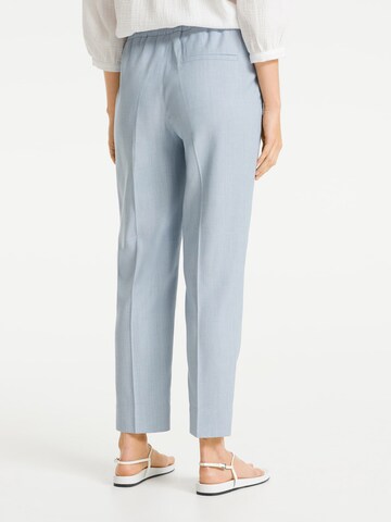 OPUS Regular Pleat-Front Pants 'Melosa' in Blue