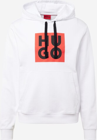 HUGO Sweatshirt 'Daltorres' in White: front