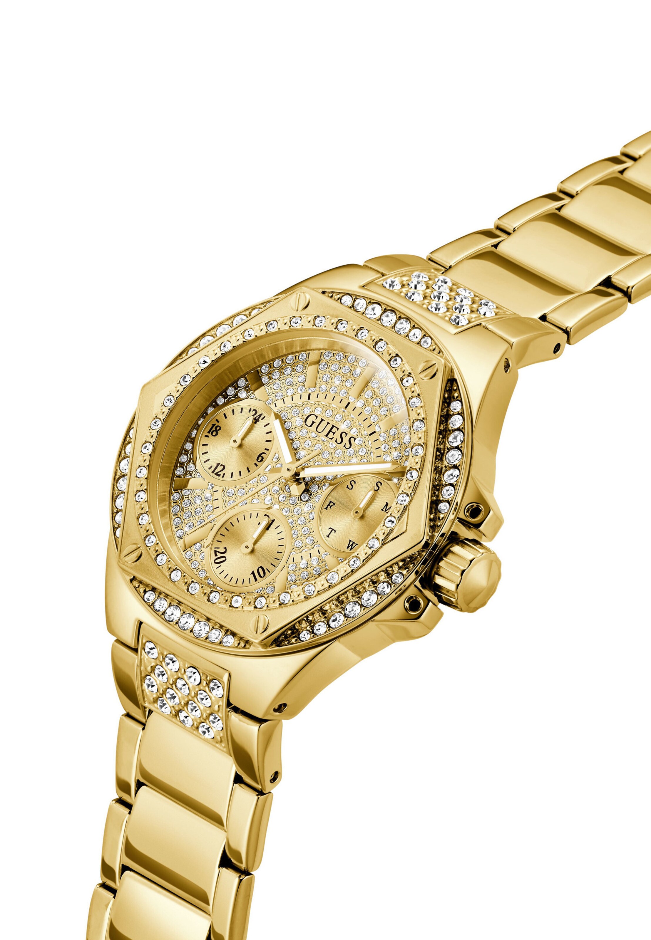 GUESS Uhr 'ENVY' in Gold