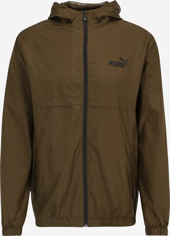 PUMA Athletic Jacket in Green: front