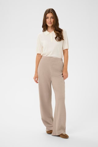 Wide Leg Pantalon 'CRAnett' Cream en beige