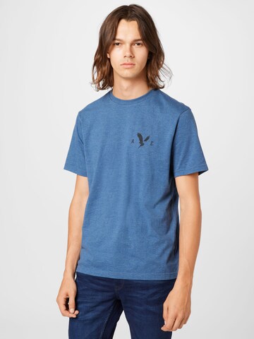 T-Shirt American Eagle en bleu : devant