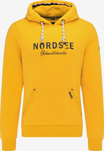 Schmuddelwedda Sweatshirt 'Nordsee' in Gelb: front