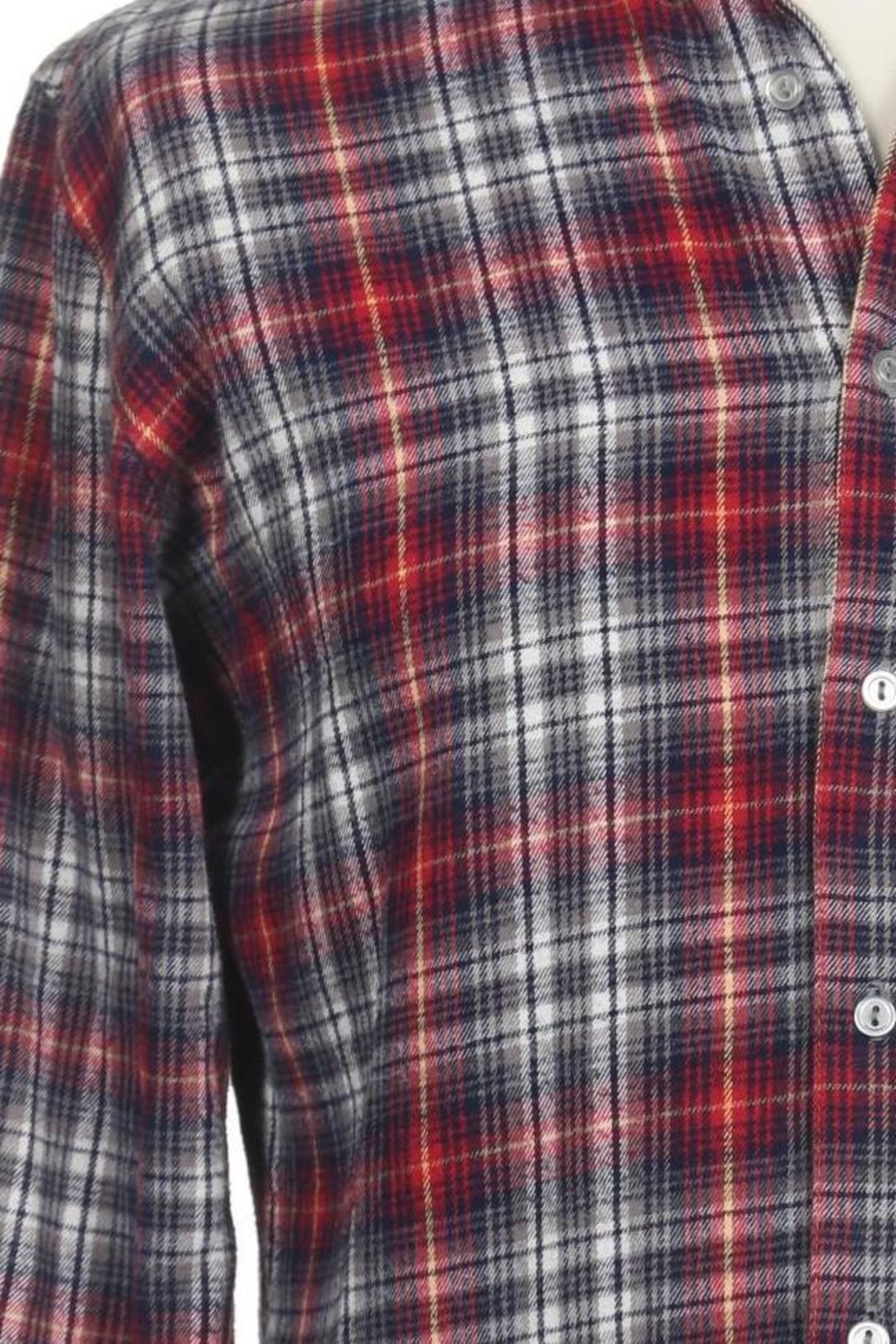 American Apparel Button Up Shirt in M in Blue