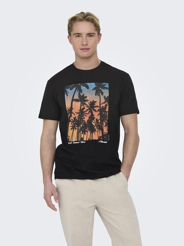 Only & Sons T-Shirt 'KOLTON' in Schwarz: predná strana