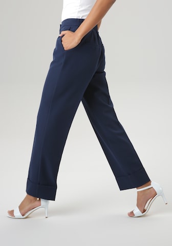 Aniston SELECTED Loosefit Bügelfaltenhose in Blau