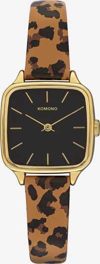 Komono Uhr in braun / gold / schwarz, Produktansicht